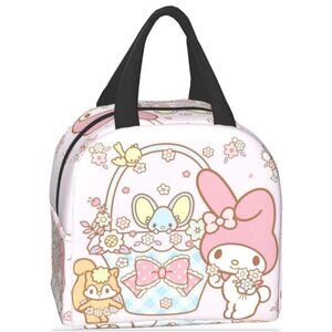 Kawaii Sanrio My Melondy Lunchbag Pink Hello Kitty Lunch Carrier Purse Bag, New